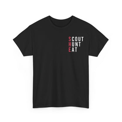 Scout Hunt Eat Mountain Graphic Tee — Outdoor Adventure T-Shirt