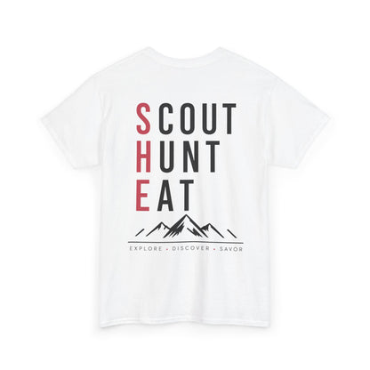 Scout Hunt Eat Mountain Graphic Tee — Outdoor Adventure T-Shirt