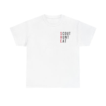 Scout Hunt Eat Mountain Graphic Tee — Outdoor Adventure T-Shirt