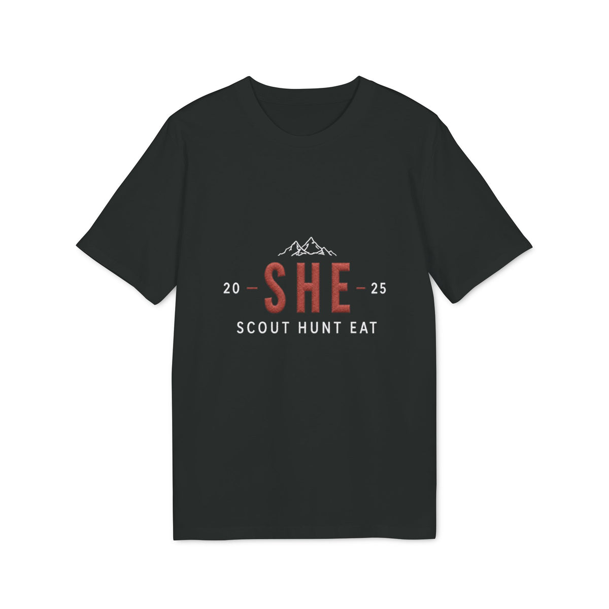 SHE Scout Hunt Eat T-Shirt — Women's Outdoor Camping & Hunting Tee