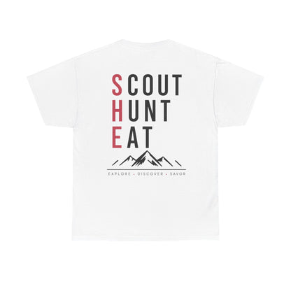 Scout Hunt Eat Mountain Graphic Tee — Outdoor Adventure T-Shirt