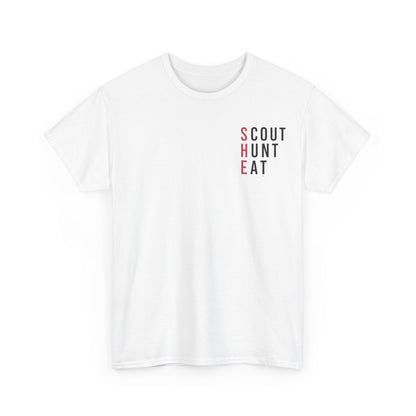 Scout Hunt Eat Mountain Graphic Tee — Outdoor Adventure T-Shirt