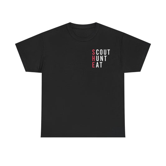 Scout Hunt Eat Mountain Graphic Tee — Outdoor Adventure T-Shirt