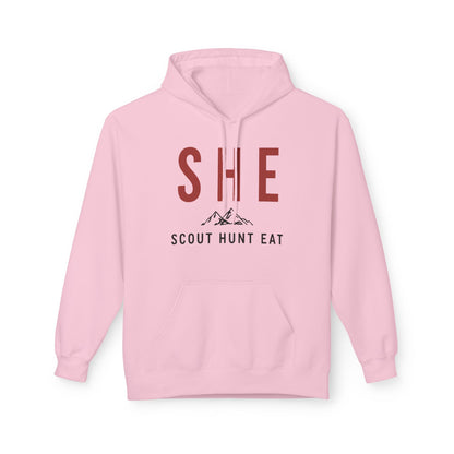 SHE Scout Hunt Eat Hoodie — Women's Outdoor Adventure Pullover
