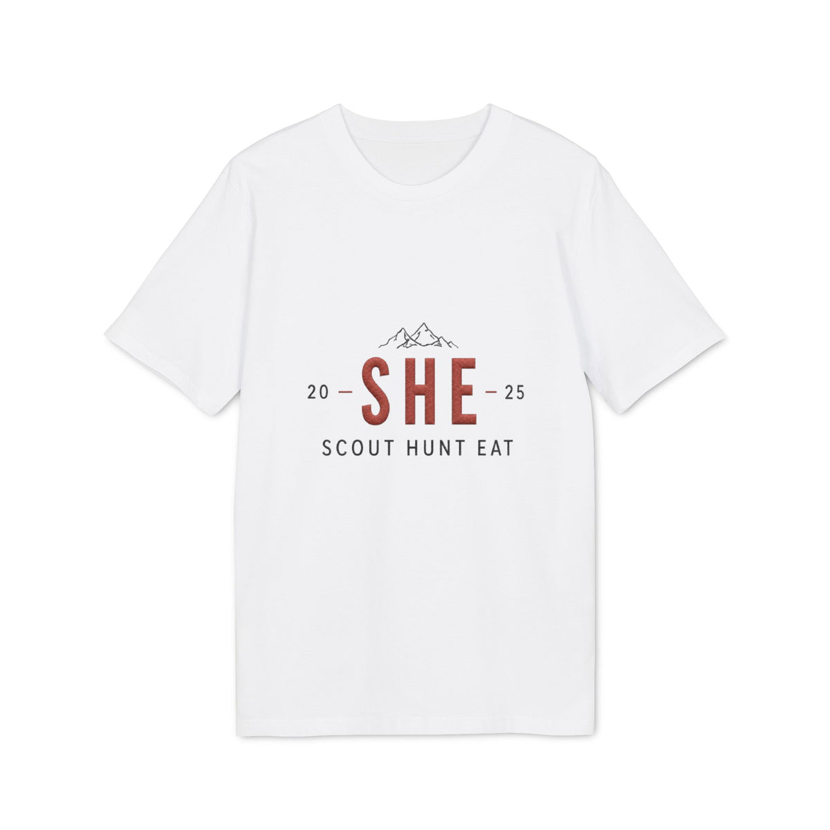 SHE Scout Hunt Eat T-Shirt — Women's Outdoor Camping & Hunting Tee