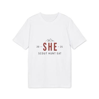 SHE Scout Hunt Eat T-Shirt — Women's Outdoor Camping & Hunting Tee